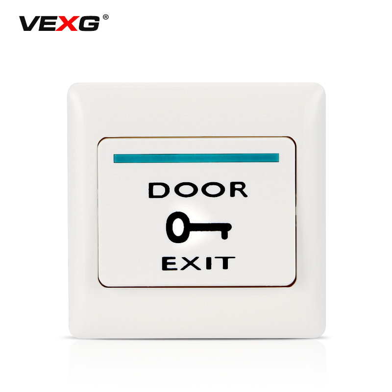 vexg门禁开门按钮 出门开关点动型自复位式86型门禁按钮暗装型