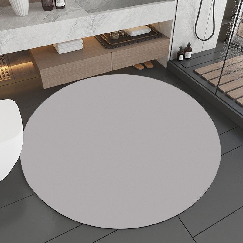 硅藻泥吸水垫圆形浴室免洗地垫大尺寸防滑脚垫卫浴厕所地毯可定制