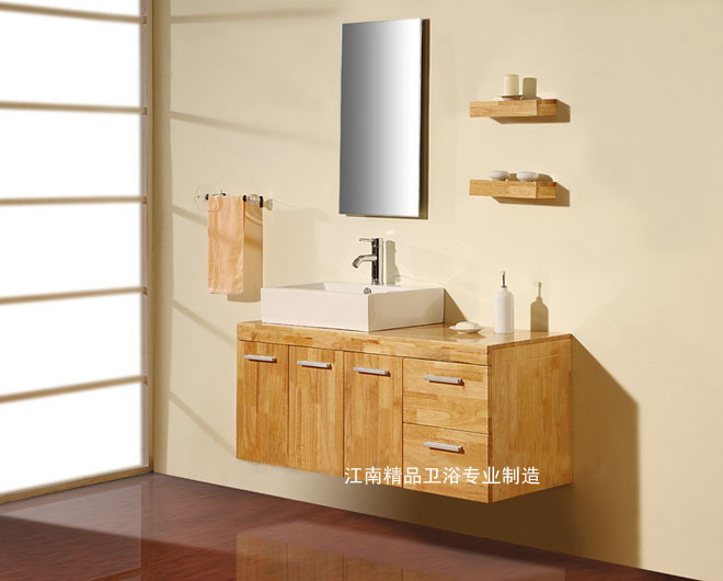 欧式美式橡木浴室柜组合实木卫浴柜洗脸盆柜组合洗手盆组合XM8078