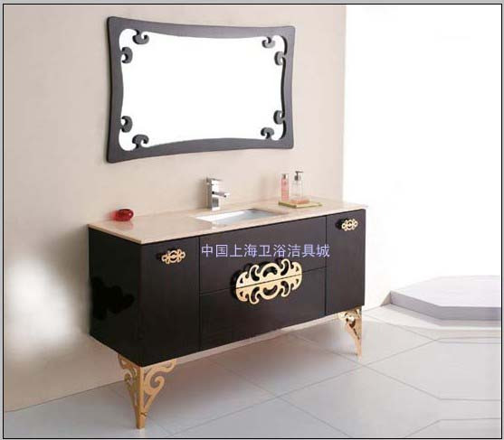 美式欧式橡木浴室柜组合实木卫浴柜洗脸盆柜组合洗手盆柜SH088
