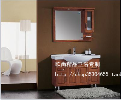 欧式美式橡木浴室柜组合洗脸盆柜洗手盆柜卫浴柜台盆柜立柜TX619