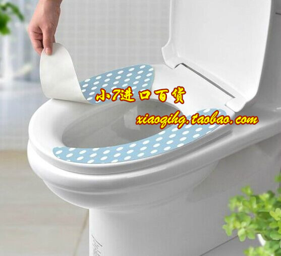 日本夏季卡通马桶垫 水洗 坐便套 厕所贴 粘贴式 坐垫 马桶圈垫子