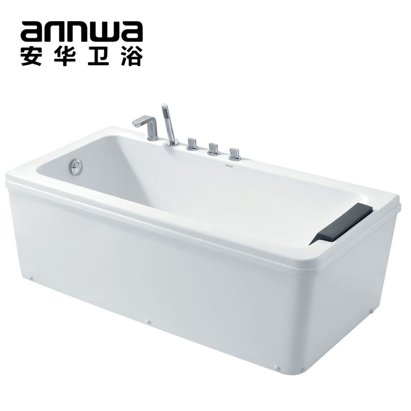 原厂原装 正品 安华卫浴 anW017Q压克力浴缸（5件套）
