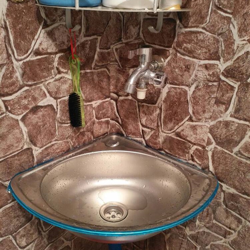 304不锈钢水槽三角水池扇形洗菜盆洗碗盆超小单槽家用简易洗手盆