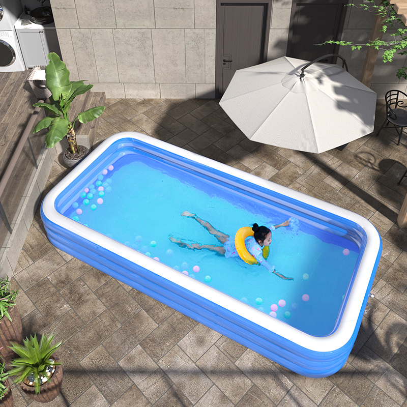 新品充气儿童游泳池家用可折叠泡澡盆加厚室内洗澡池婴儿小型浴缸