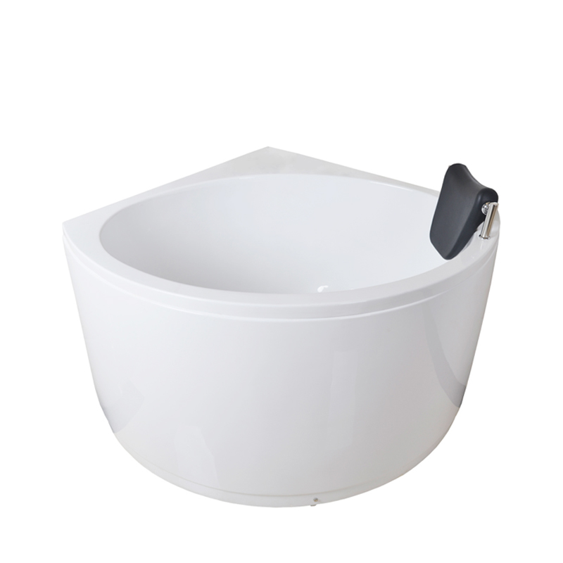 日式坐泡浴缸小户型转角家用三角扇形压克力按摩浴缸0.8 Y0.9 1米