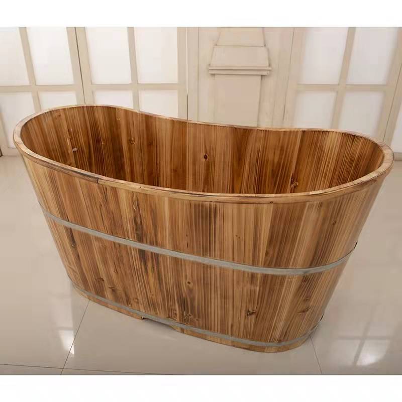 新品泡澡木桶浴桶成人浴盆浴缸实木加厚大人全身熏蒸家用沐浴桶洗