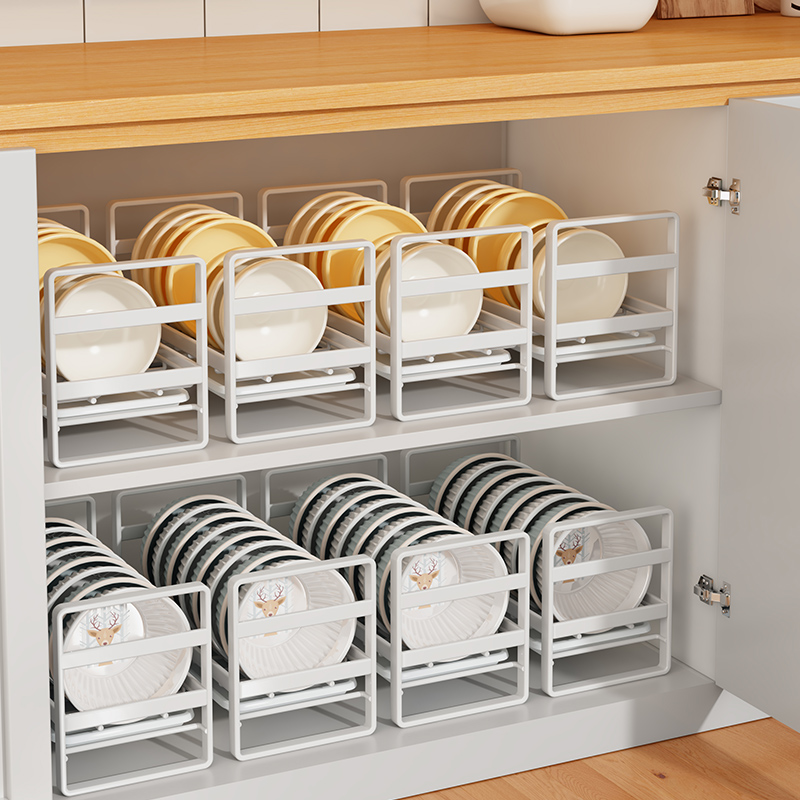 极速免安装碗盘收纳架厨房置物架水槽沥水架家用橱柜内筷盒放碗碟
