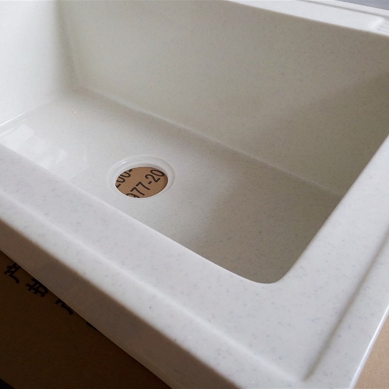 新品阳台人造石h英石超大水池洗衣盆台下洗手盆洗衣槽嵌入式台盆
