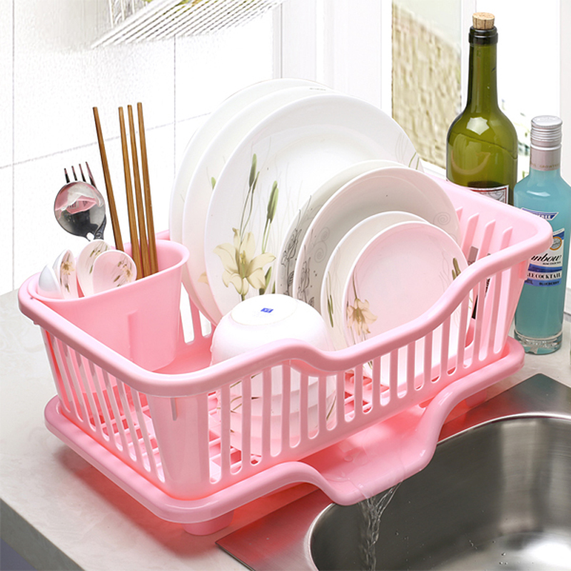 新品厨房双层沥水碗筷架水槽沥水架塑料碗碟架收纳篮洗菜盆水池沥