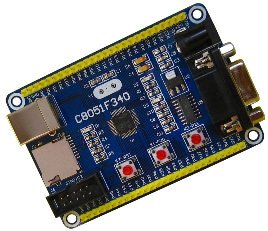 C8051F340 C8051F380开发板 核心板 学习板 系统板 新华龙单晶片