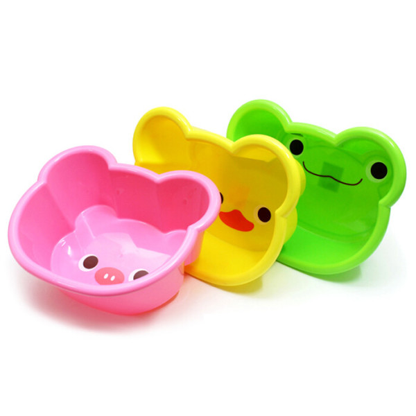 韩国进口可爱塑料婴儿宝宝儿童动物青蛙洗脸盆洗屁屁盆小盆多用盆