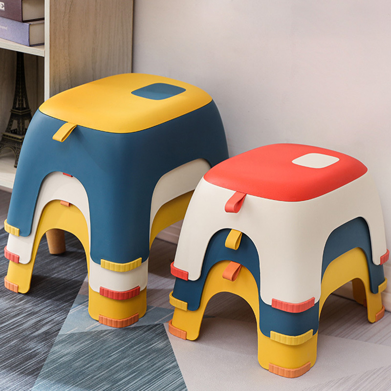 小凳子家用网红矮凳简约塑料客厅茶几浴室卫生间大人儿童板凳小型