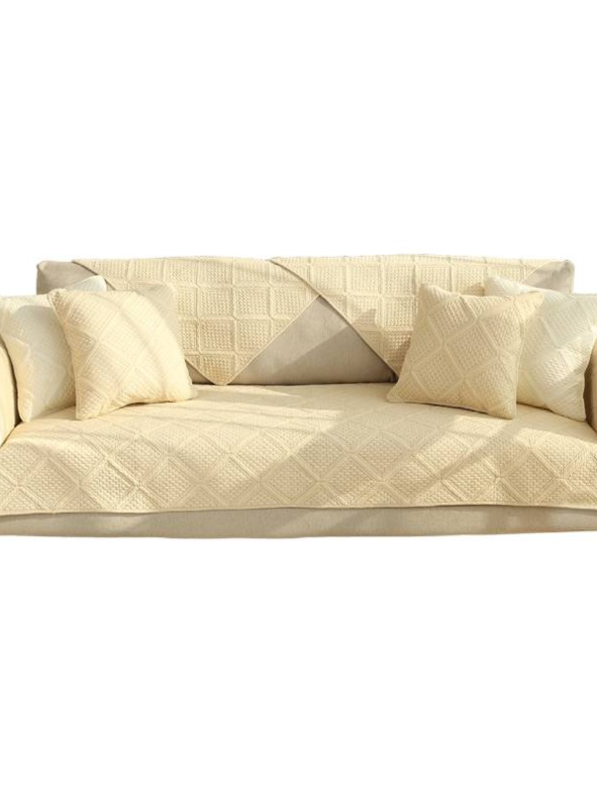 全棉布艺沙发垫简约现代客厅四季通用纯色组合沙发坐垫罩巾套定做