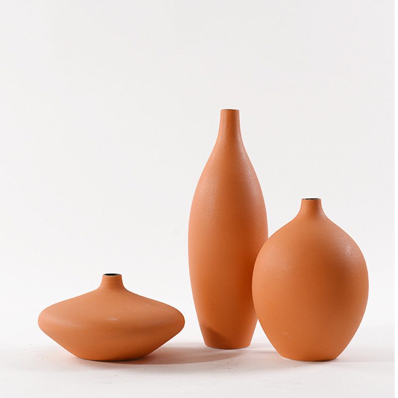 陶瓷创意北欧风干花花瓶插花摆件现代简约家居客厅餐桌装饰品