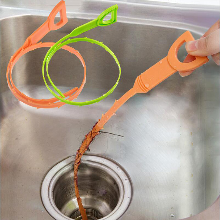 管道清洁工具头发清理器下水道马桶水槽防堵疏通器勾发器垃圾钩子