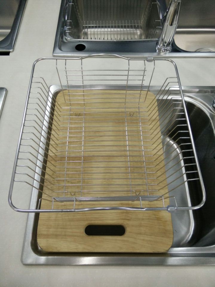 304不锈钢厨房水槽沥水篮沥水架伸缩碗篮滤水置物架配件不生锈