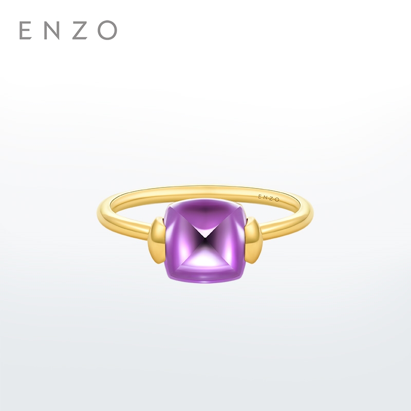 ENZO「倾听系列」18K金紫晶戒指女EZV8046