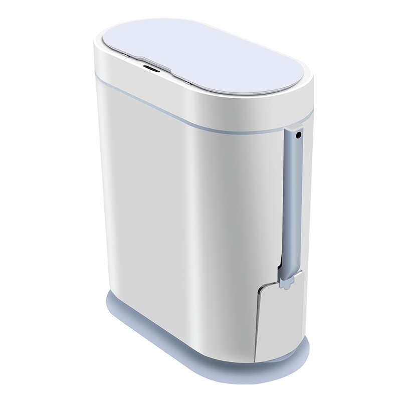 卫生间垃圾桶智能感应式厕所马桶刷便纸篓桶窄家用带盖夹缝垃圾筒