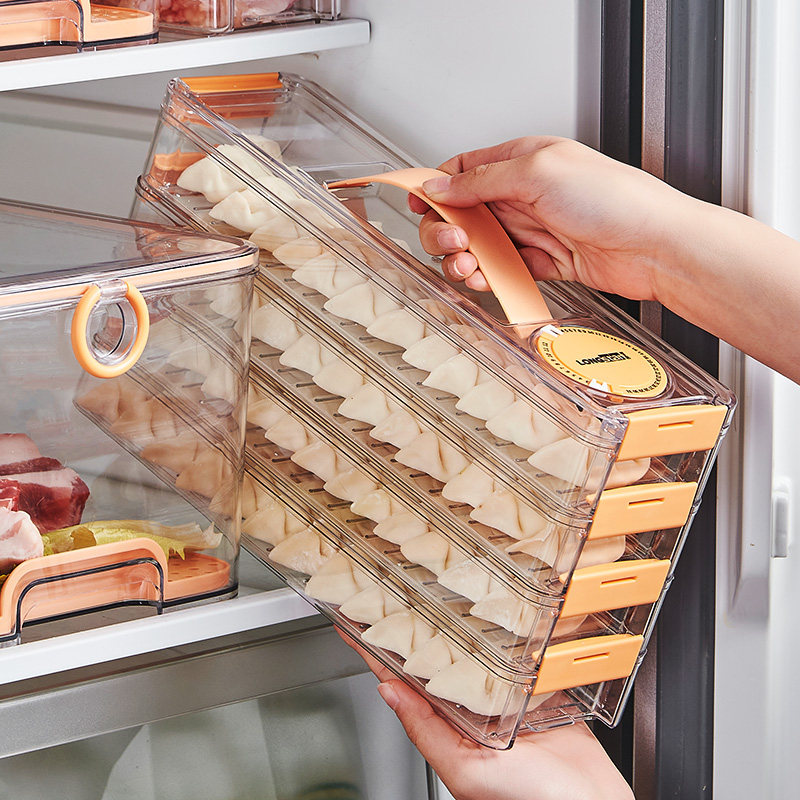 食品级饺子盒厨房冰箱侧门馄饨盒密封保鲜家用速冻冷冻专用收纳盒
