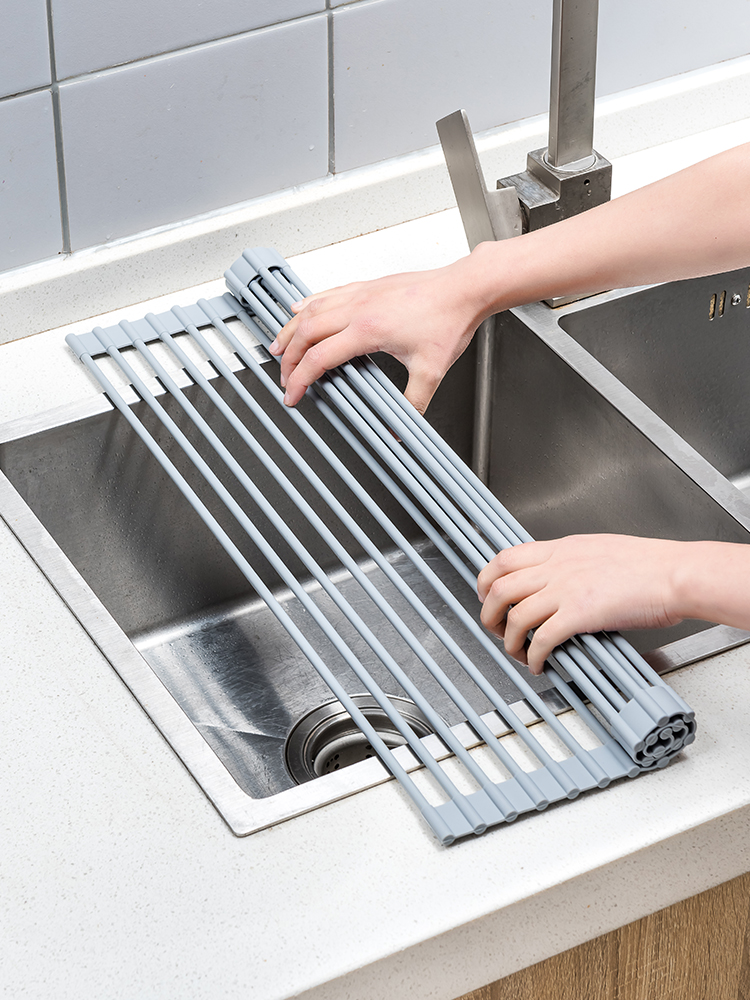 厨房水槽沥水架置物架子水池洗碗池碗碟收纳架沥水篮洗菜盆沥碗架