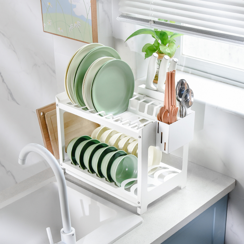 厨房碗架沥水架家用餐具碗筷置物架台面水槽边放碗盘碗碟收纳架盒