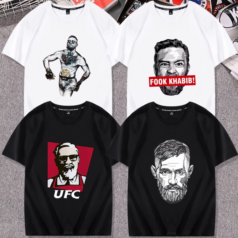 UFC综合格斗嘴炮康纳麦格雷戈MMA周边短袖T恤训练衣服体恤文化衫