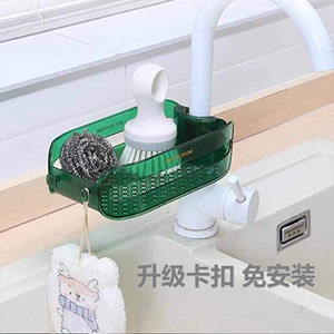 新款厨房水槽水龙头置物架沥水上方上面的夹洗碗槽收纳小物件神器