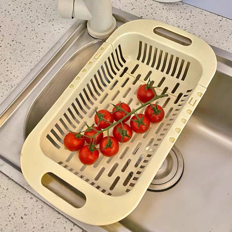 厨房伸缩洗菜盆水槽沥水篮菜篮子洗菜篮茶几客厅水果盘洗水果家用