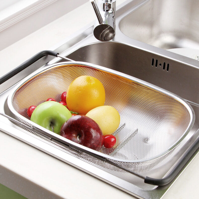 不锈钢水槽沥水架碗碟收纳架厨房用品餐具置物架蔬菜沥水篮放碗|