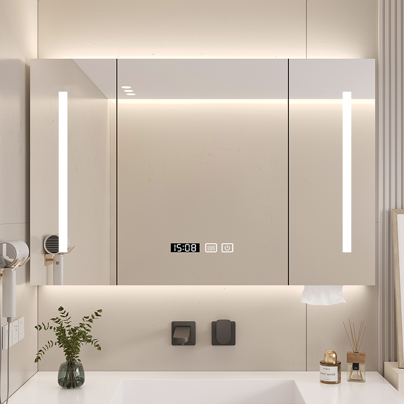 JOMOO九牧适用实木智能浴室镜柜卫生间洗手间镜子置物架收纳储物