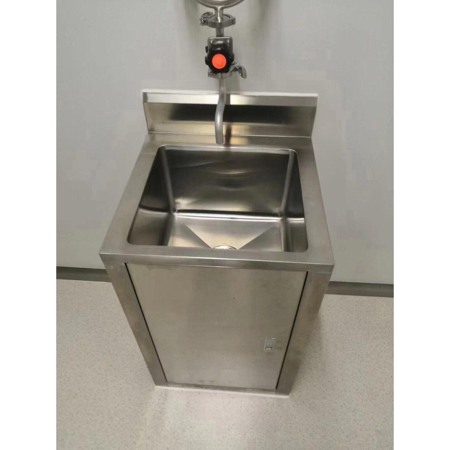 304不锈钢手术室洗手池医疗无菌落地水池操作台单双人水槽台定制