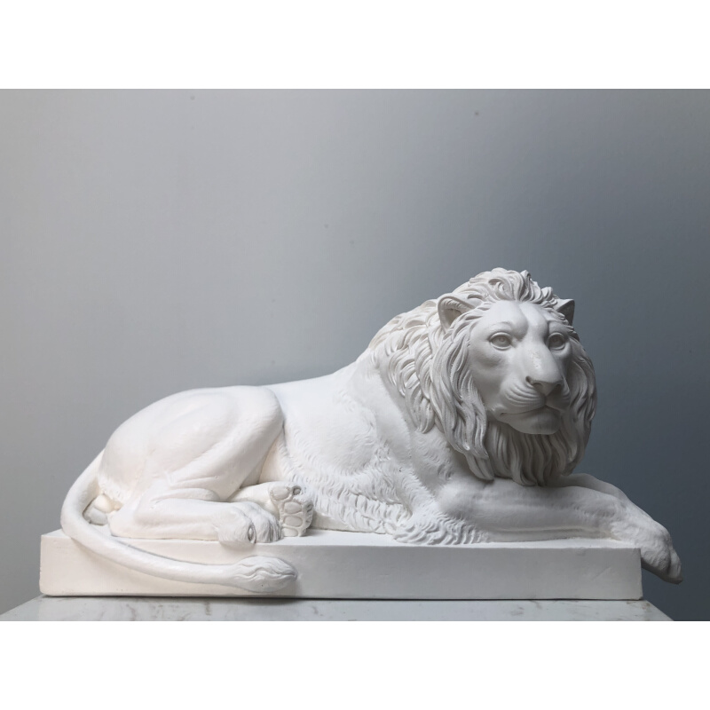 艺术家雕塑复刻膏本哥哈根瓦博尔森物馆雕塑TWB雄狮石装饰摆件狮