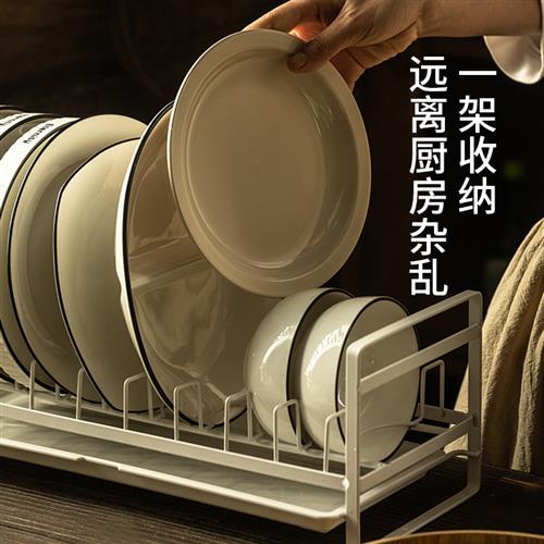 厨房沥水架水槽置物架碗盘碟收纳架子台面放碗架晾碗单层落地家用
