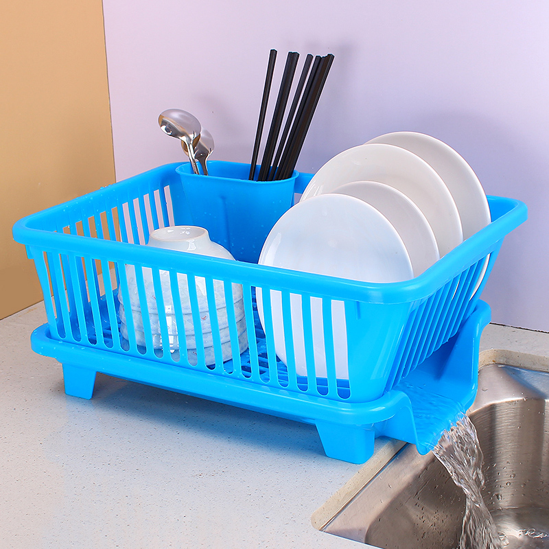 碗架碗筷沥水篮厨房餐具盘子滤水架塑料大容量水槽洗碗空水置物架