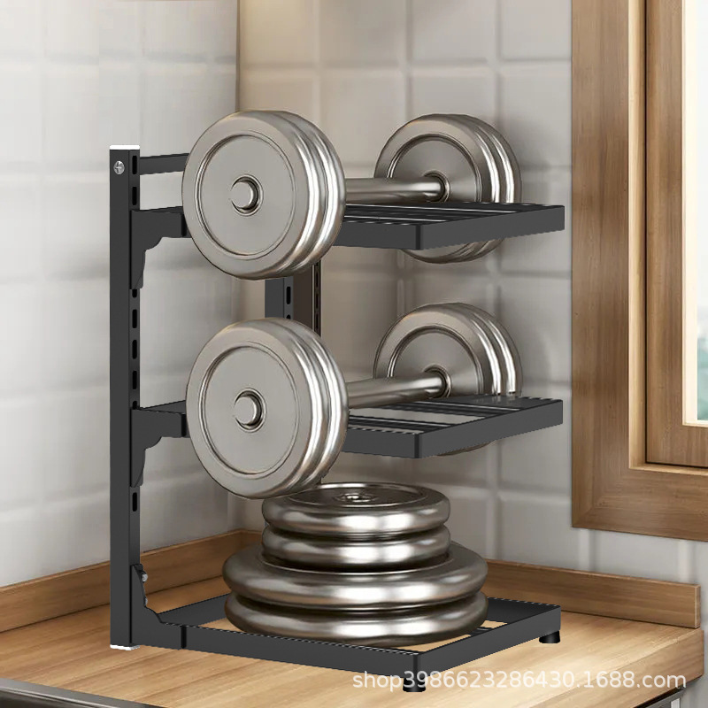 厨房下水槽置物架家用多层多功能锅具收纳架灶台橱柜可调节放锅架
