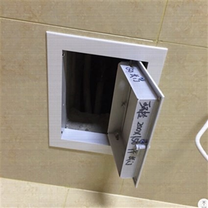 。铝合金卫生间下水道管检查口家用装饰盖浴缸P墙体管道井检修门