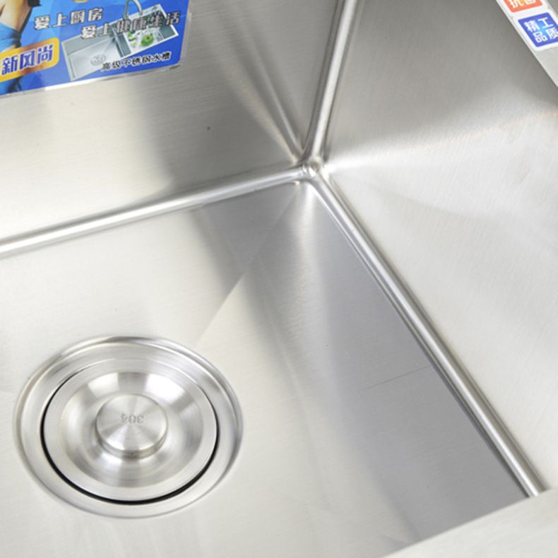厂家直供现代简约手工水槽厨房洗菜盆双槽304加厚不锈钢水槽