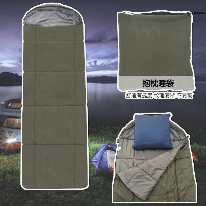 。睡袋抱枕二合一抱自驾游旅行汽车便携户外露营野营保暖防潮棉睡