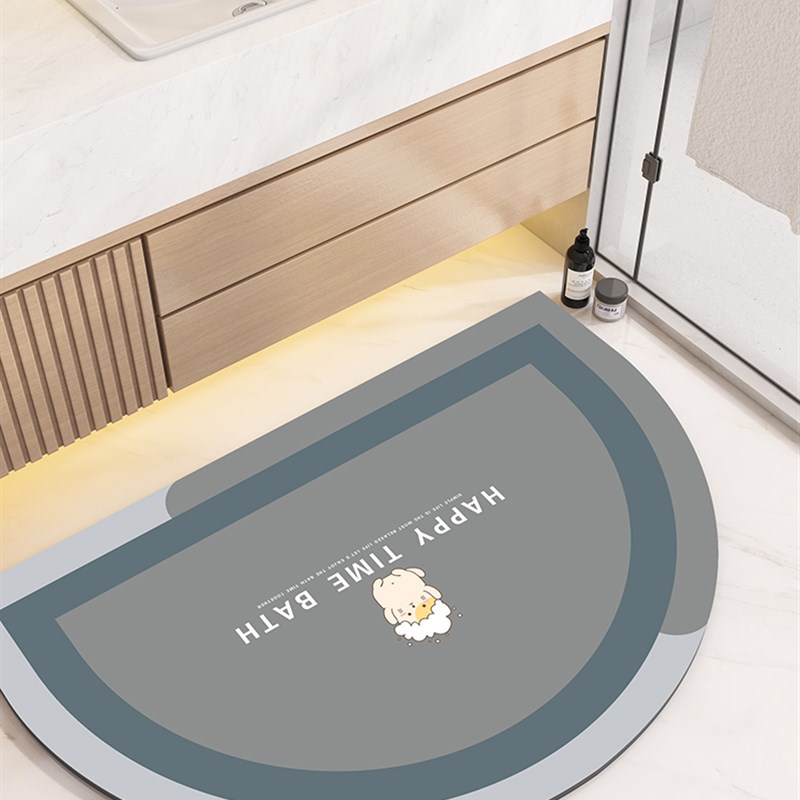 硅藻泥吸水垫浴室地垫厕所卫生间门口防滑脚垫家用浴缸地毯卫浴垫