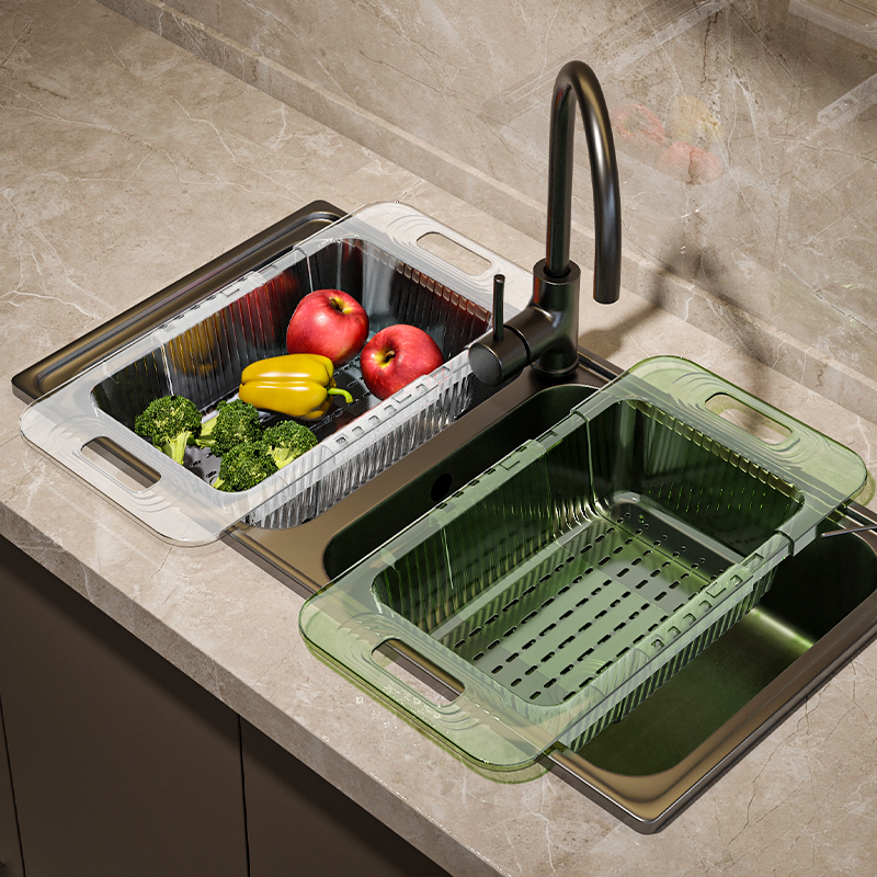 厨房伸缩沥水架洗菜盆沥水篮家用水槽滤水篮水池菜篮子洗菜池神器