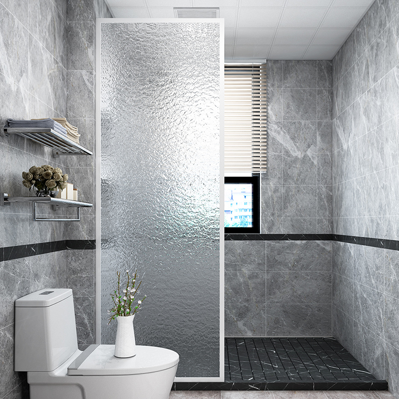 卫生间干湿分离隔断定制淋浴房卫浴屏洗澡间浴室不锈钢化玻璃半墙
