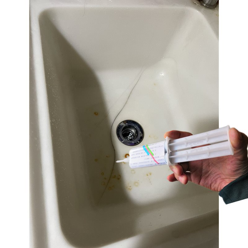 厕所蹲便器马桶陶瓷洗手盆裂纹漏水修补剂防水瓷砖胶补缝隙专用胶