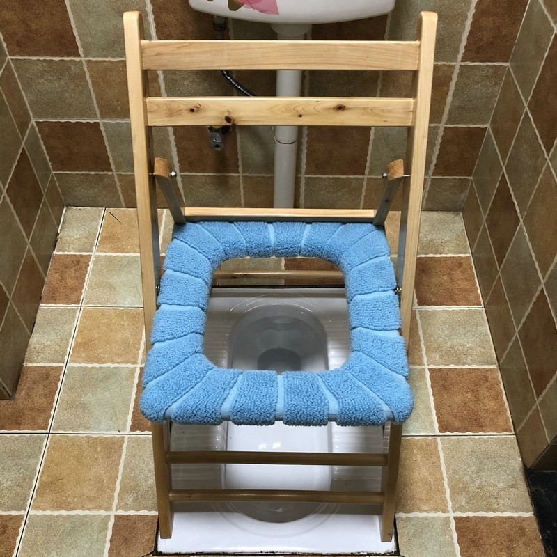 坐便椅老人加固大便器上厕所凳子病实木孕妇成年残疾马桶月蹲折叠