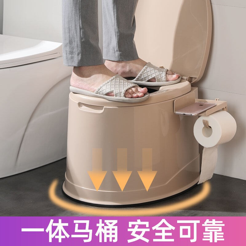 老年人马桶老人塑料家用坐便器成人孕妇移动座便器室内防臭坐便椅
