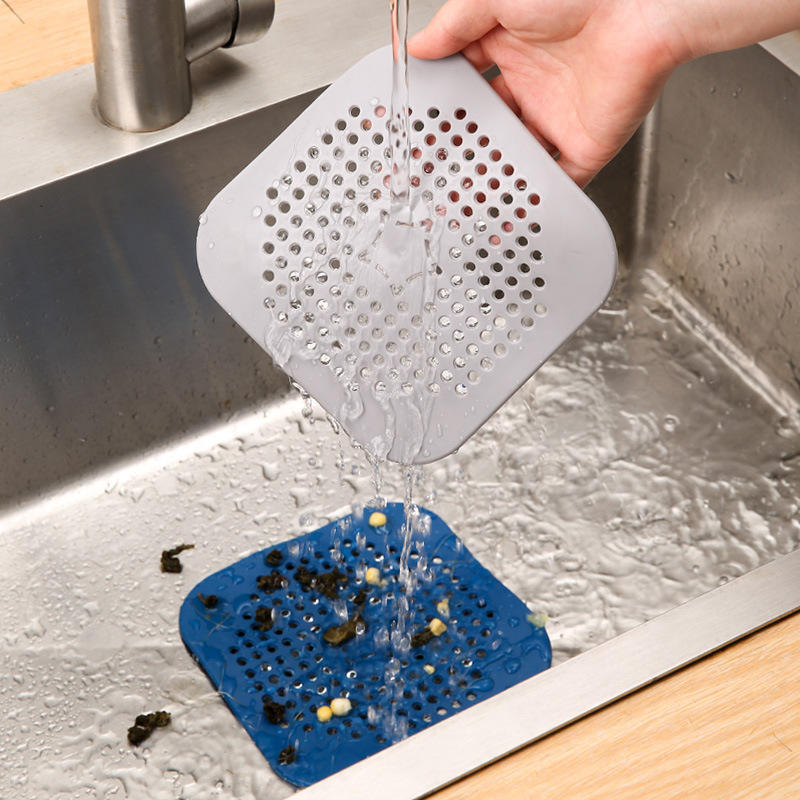 方形防臭器硅胶地漏厕所反味除臭堵口卫生间下水道水槽防臭盖