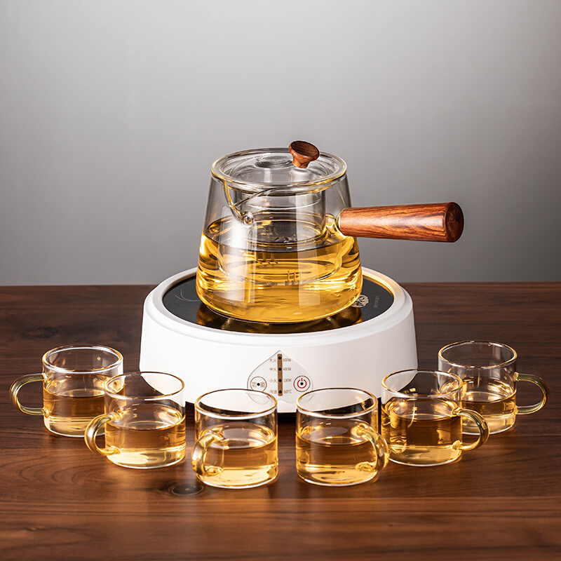 煮茶壶电陶炉新款茶器烧水壶泡茶专用玻璃养生壶围炉茶具套装家用