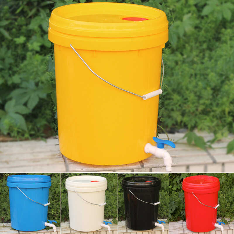 加厚大塑料桶带盖水龙头带开关桶储水防疫洗手洗碗耐酸碱10升20升