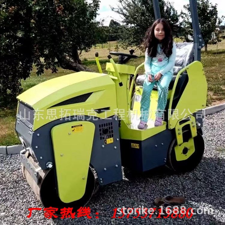 广西梧州1吨手扶式单双轮压路机 草坪压实道路养护小型压路机