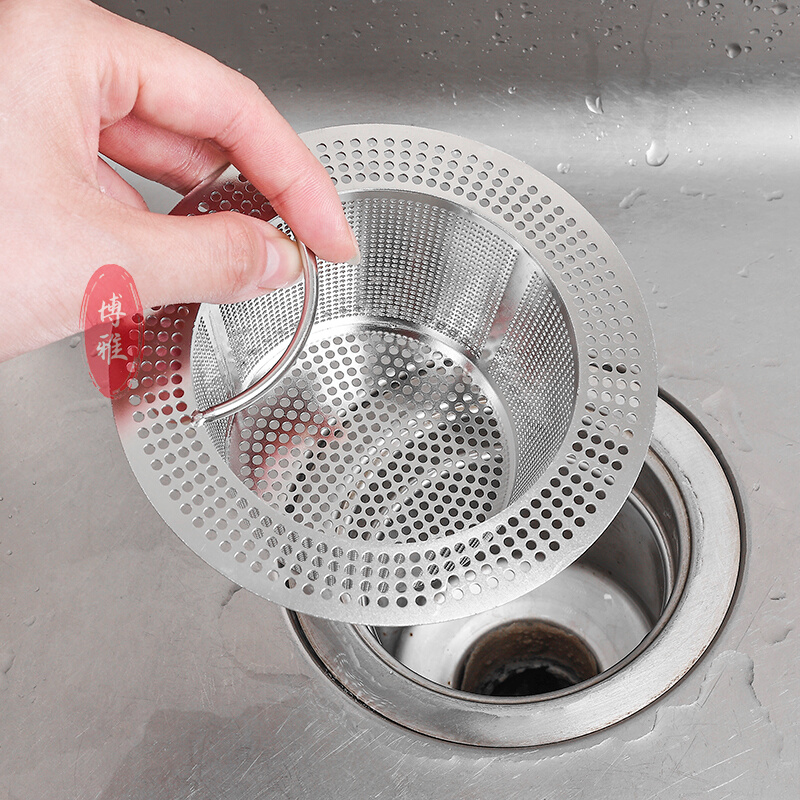 厨房水槽过滤网洗菜盆漏斗洗碗水池不锈钢地漏下水道提笼盖器漏网